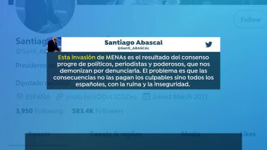 Santiago Abascal viaja hoy a Ceuta tras la avalancha de inmigrantes que ha calificado como 
