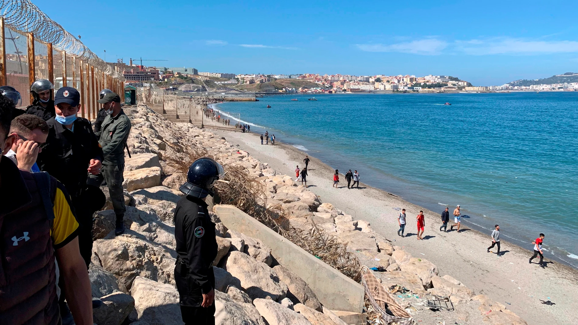 8.000 migrantes llegados a Ceuta