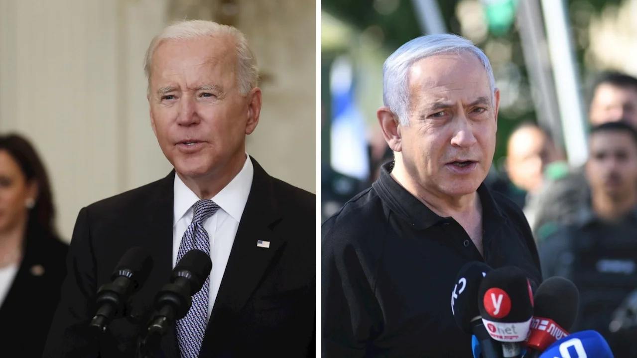 El presidente de EEUU, Joe Biden, y el primer ministro israelí, Benjamin Netanyahu El presidente de EEUU, Joe Biden, y el primer ministro israelí, Benjamin Netanyahu