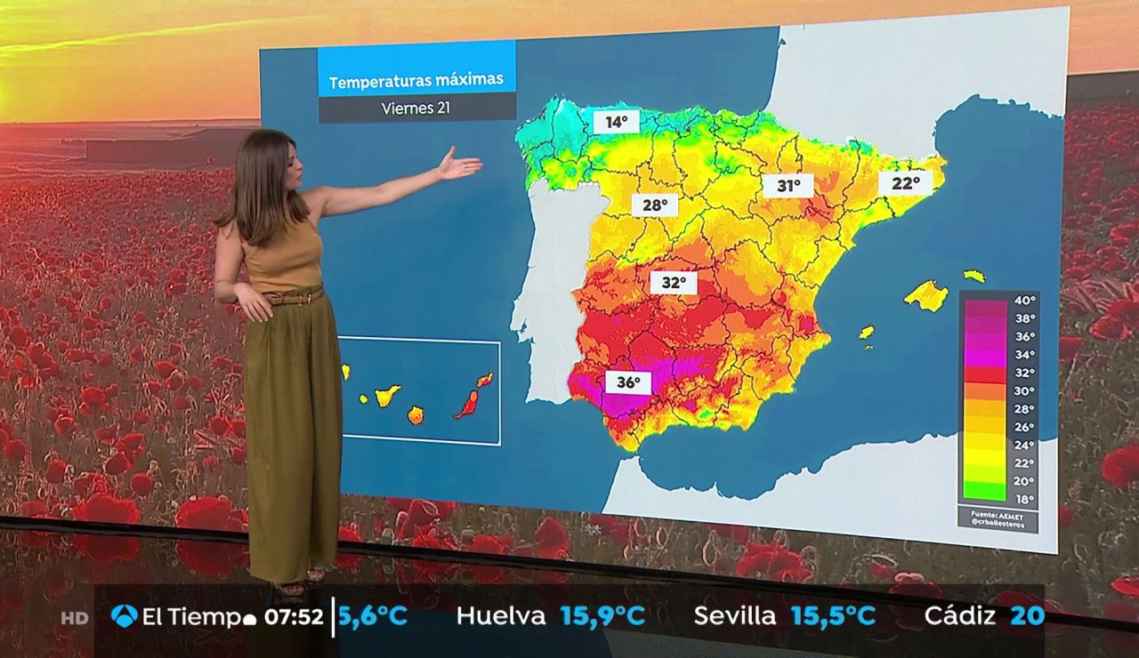 La previsión del tiempo hoy: Ascenso térmico en el nordeste peninsular con lluvias en el Cantábrico La previsión del tiempo hoy: Ascenso térmico en el nordeste peninsular con lluvias en el Cantábrico