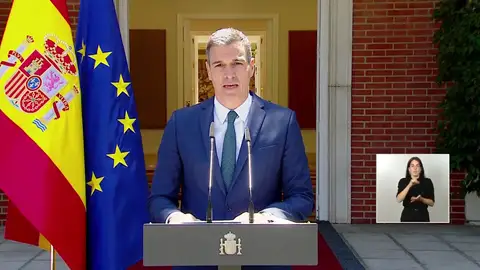 Así ha sido la declaración institucional de Pedro Sánchez tras la llegada masiva de inmigrantes a Ceuta Así ha sido la declaración institucional de Pedro Sánchez tras la llegada masiva de inmigrantes a Ceuta