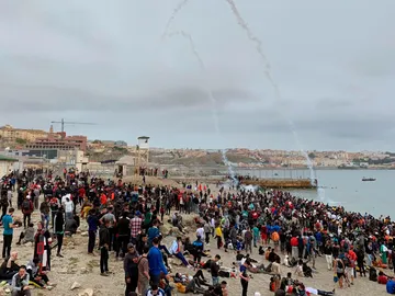 Playa de Fnideq (Castillejos), en Ceuta Playa de Fnideq (Castillejos), en Ceuta