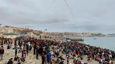 Playa de Fnideq (Castillejos), en Ceuta Ceuta