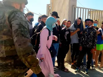 Paso fronterizo en Ceuta Paso fronterizo en Ceuta