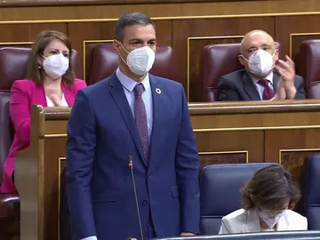 Rifirrafe entre Pablo Casado y Pedro Sánchez por la crisis en Ceuta: "Ha demostrado que le queda grande el Gobierno" Rifirrafe entre Pablo Casado y Pedro Sánchez por la crisis en Ceuta: "Ha demostrado que le queda grande el Gobierno"