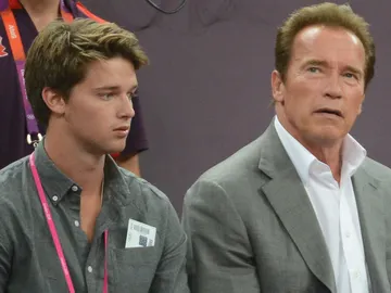 Patrick y Arnold Schwarzenegger Patrick y Arnold Schwarzenegger