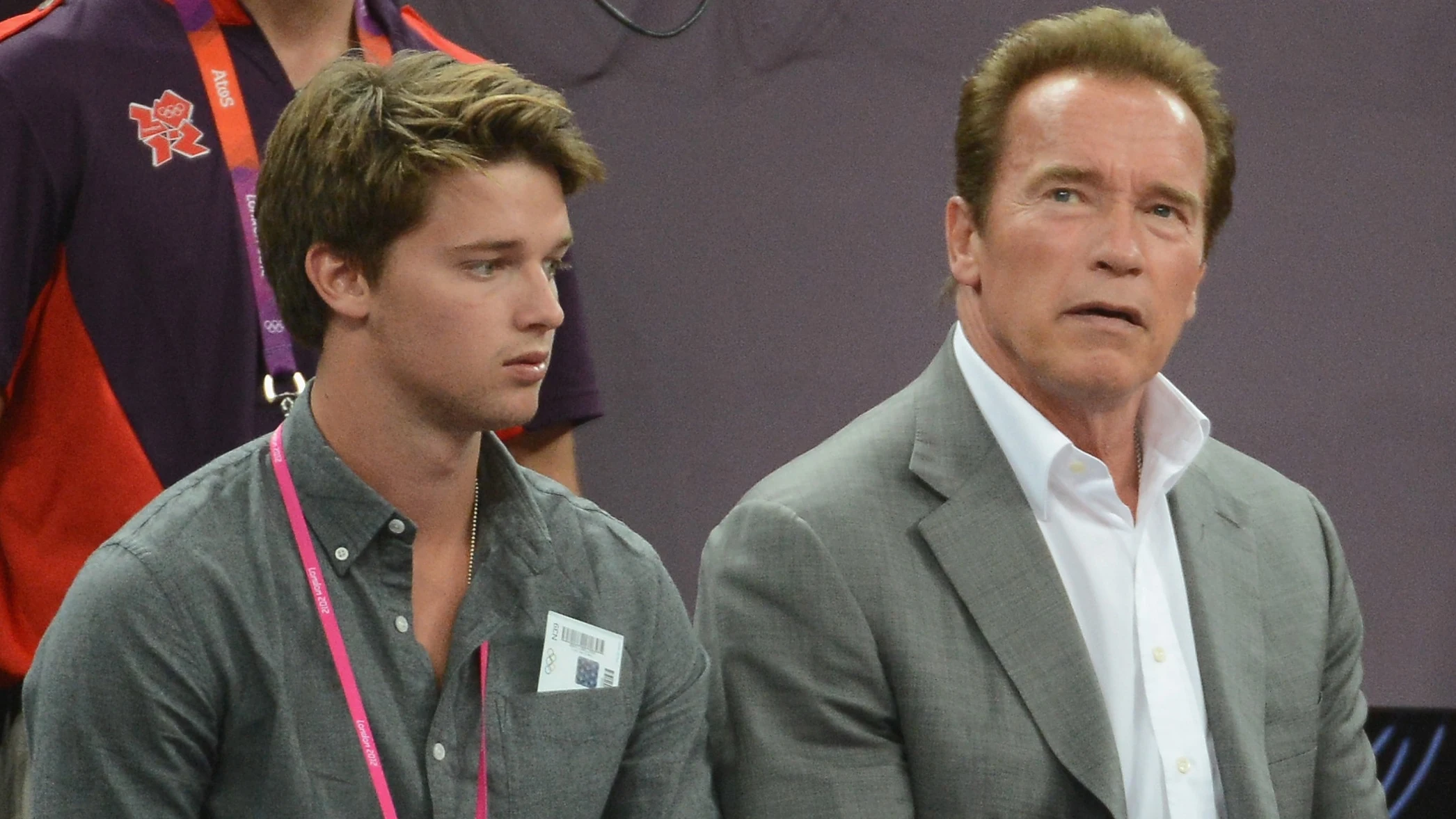 Patrick y Arnold Schwarzenegger