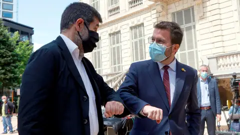 Pere Aragonès y Jordi Sánchez Cataluña