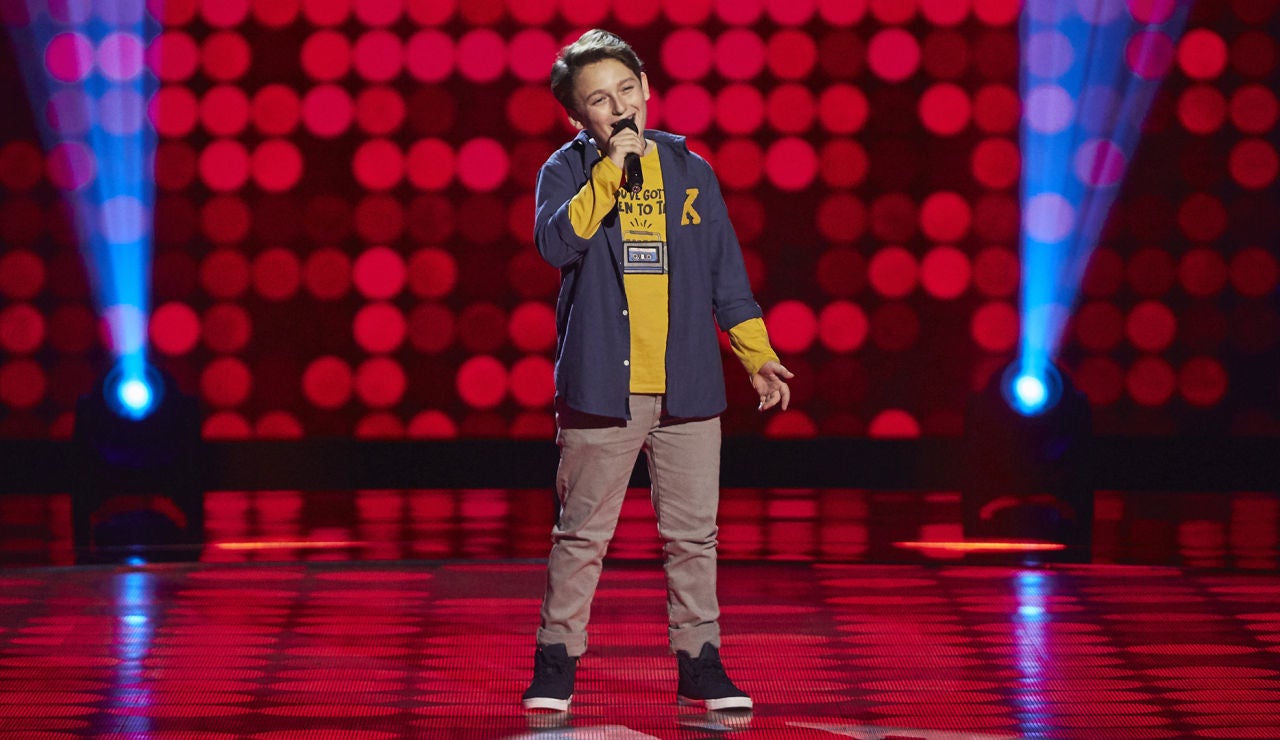 C&eacute;sar Albiach canta &lsquo;Falling in love&rsquo; en las Audiciones a ciegas de &lsquo;La Voz Kids&rsquo; 