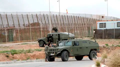 Despliegue del ejército en la valla de Melilla Despliegue del ejército en la valla de Melilla