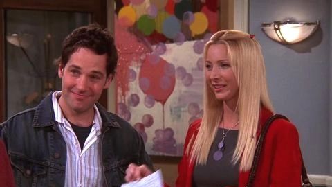 Paul Rudd y Lisa Kudrow en 'Friends'