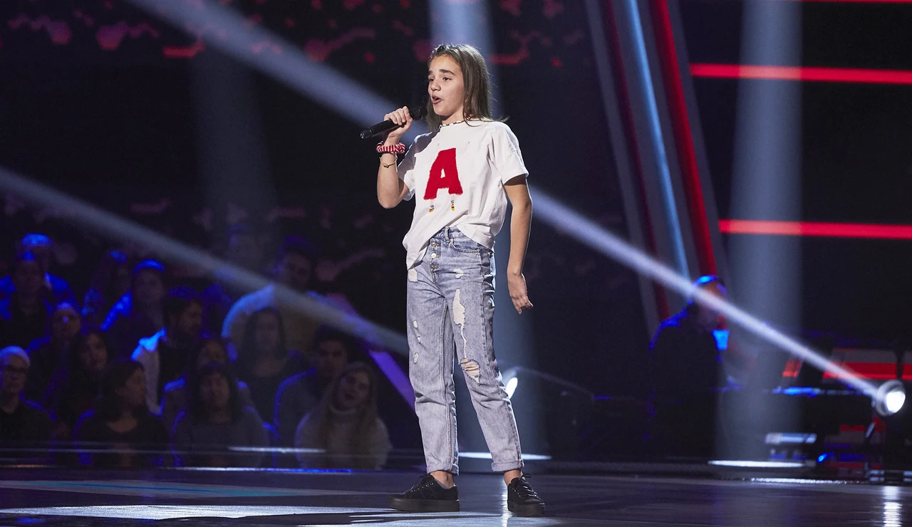 Ana Rodríguez-Quintana canta ‘Ex’s and oh’s’ en las Audiciones a ciegas de ‘La Voz Kids’ 