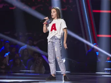 Ana Rodríguez-Quintana canta ‘Ex’s and oh’s’ en las Audiciones a ciegas de ‘La Voz Kids’ Ana Rodríguez-Quintana canta ‘Ex’s and oh’s’ en las Audiciones a ciegas de ‘La Voz Kids’