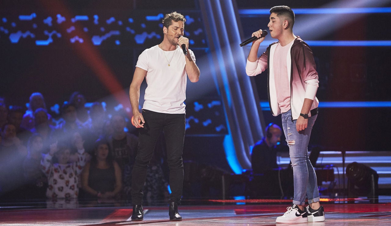 David Bisbal canta &lsquo;D&iacute;gale&rsquo; con Marcos Moreno en las Audiciones a ciegas de &lsquo;La Voz Kids&rsquo; 