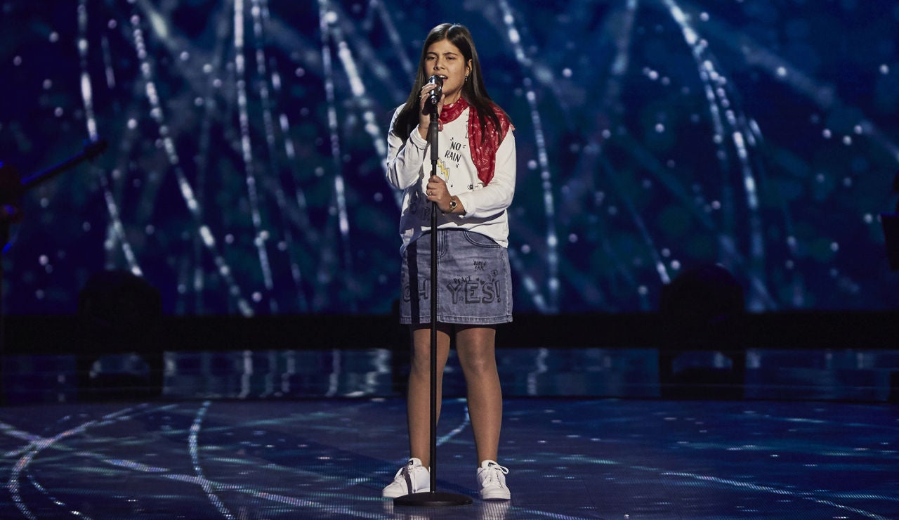 Candela San Juan canta &lsquo;Con la miel en los labios&rsquo; en las Audiciones a ciegas de &lsquo;La Voz Kids&rsquo;
