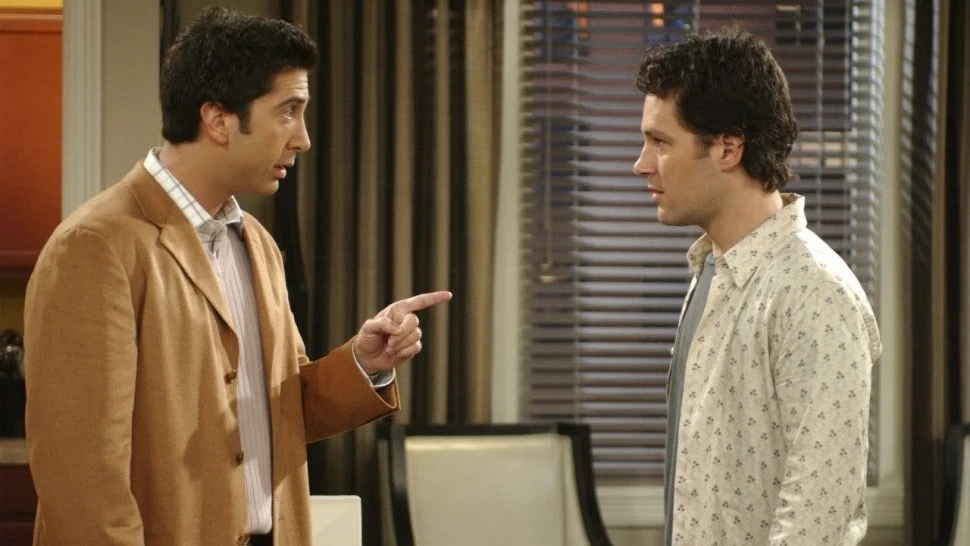 David Schwimmer y Paul Rudd en 'Friends'