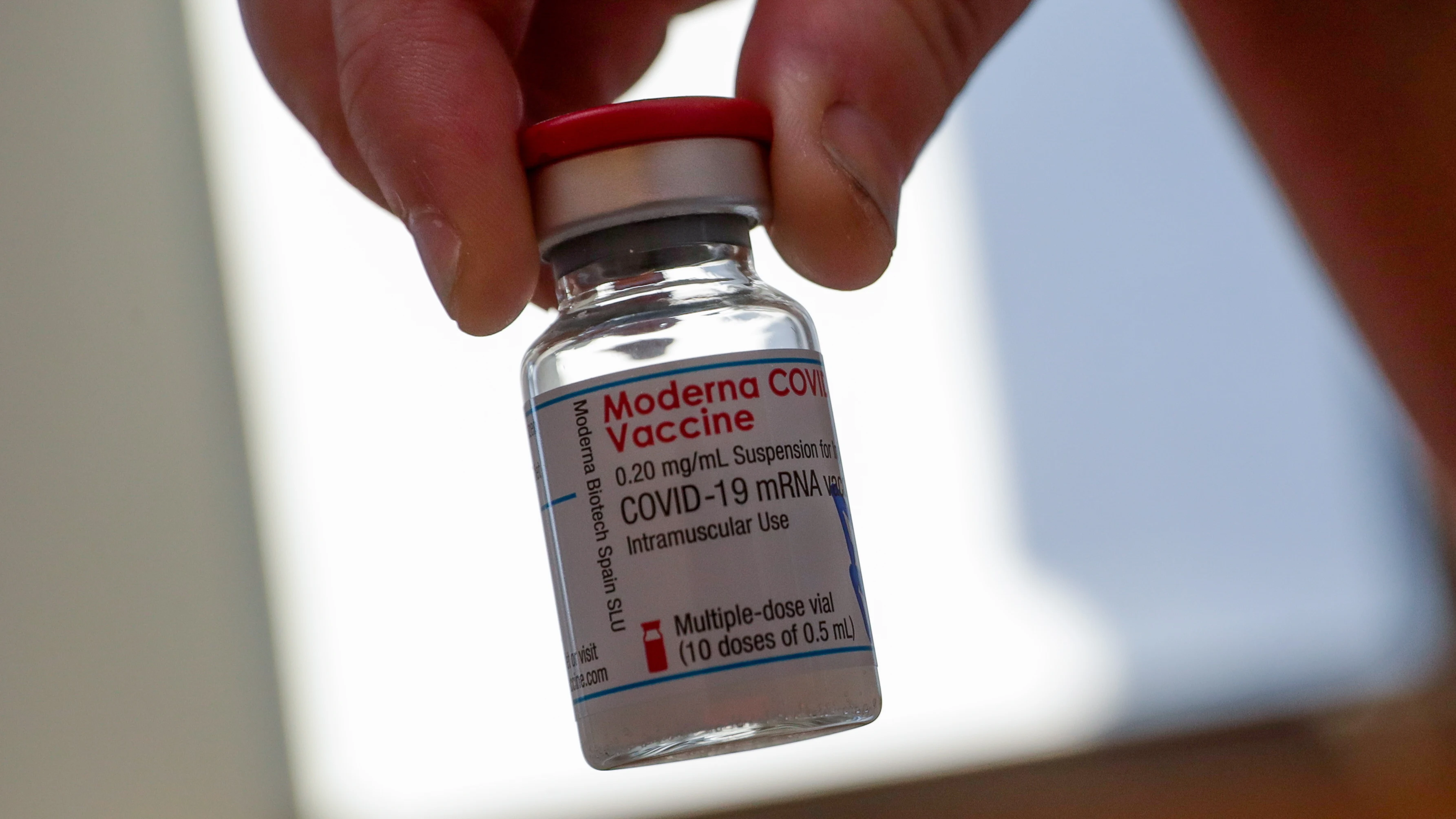 Una dosis de la vacuna contra el coronavirus de Moderna Una dosis de la vacuna contra el coronavirus de Moderna