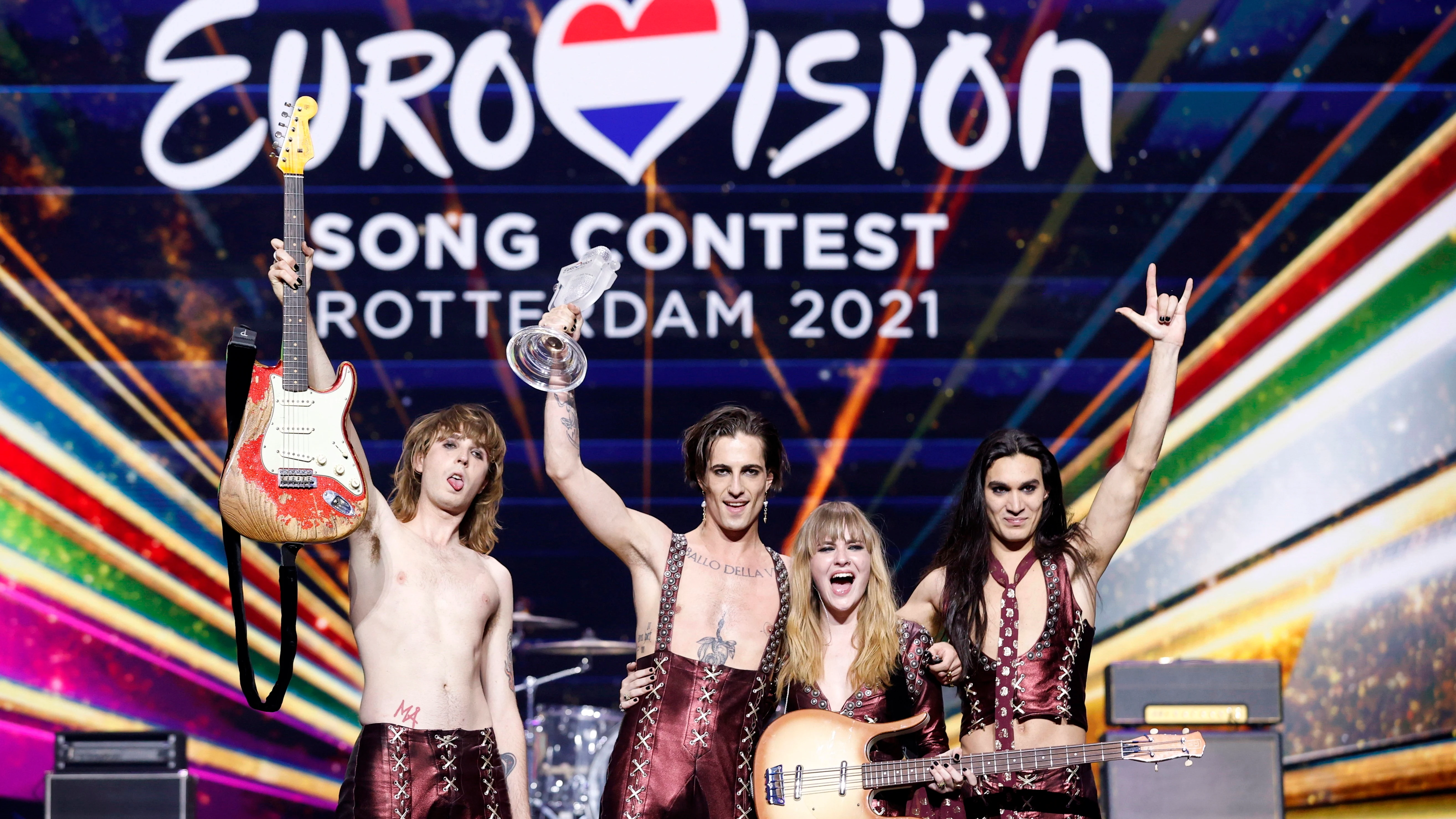 Los italianos Maneskin ganan la 65 edición de Eurovisión Los italianos Maneskin ganan la 65 edición de Eurovisión