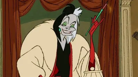 Cruella de Vil en '101 Dálmatas' Cruella de Vil en '101 Dálmatas'