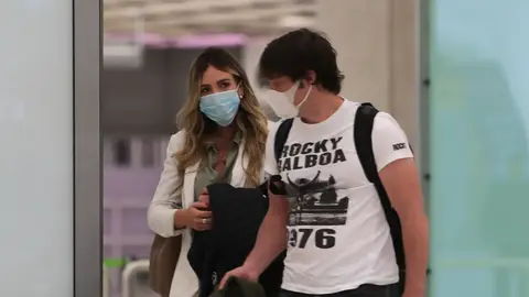 Jordi Cruz y su novia, Rebecca Lima Jordi Cruz y su novia, Rebecca Lima