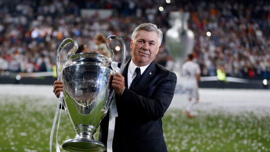 Carlo Ancelotti, con la d&eacute;cima Champions del Real Madrid