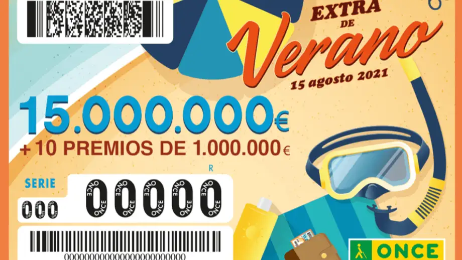 Cup&oacute;n del Sorteo Extra de Verano 2021.