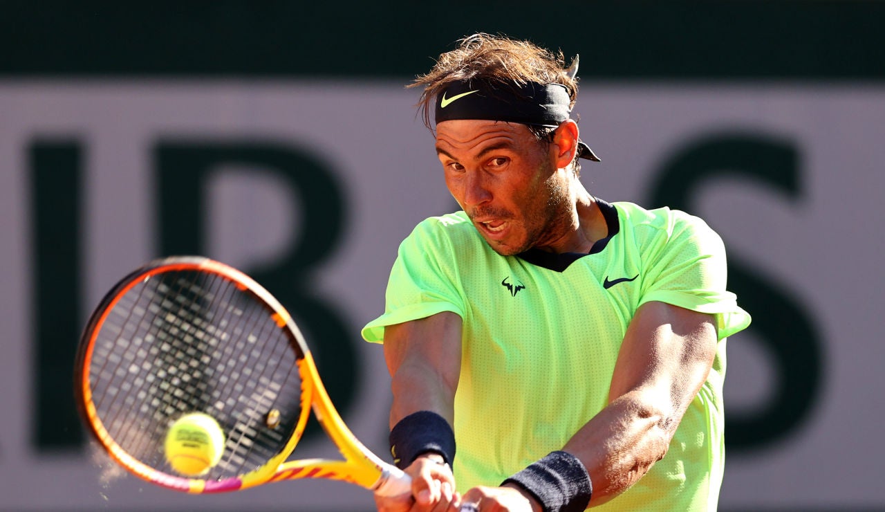 Rafa Nadal, en un partido de Roland Garros Rafa Nadal, en un partido de Roland Garros