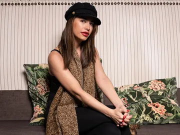 Ares Teixidó durante un posado Ares Teixidó durante un posado