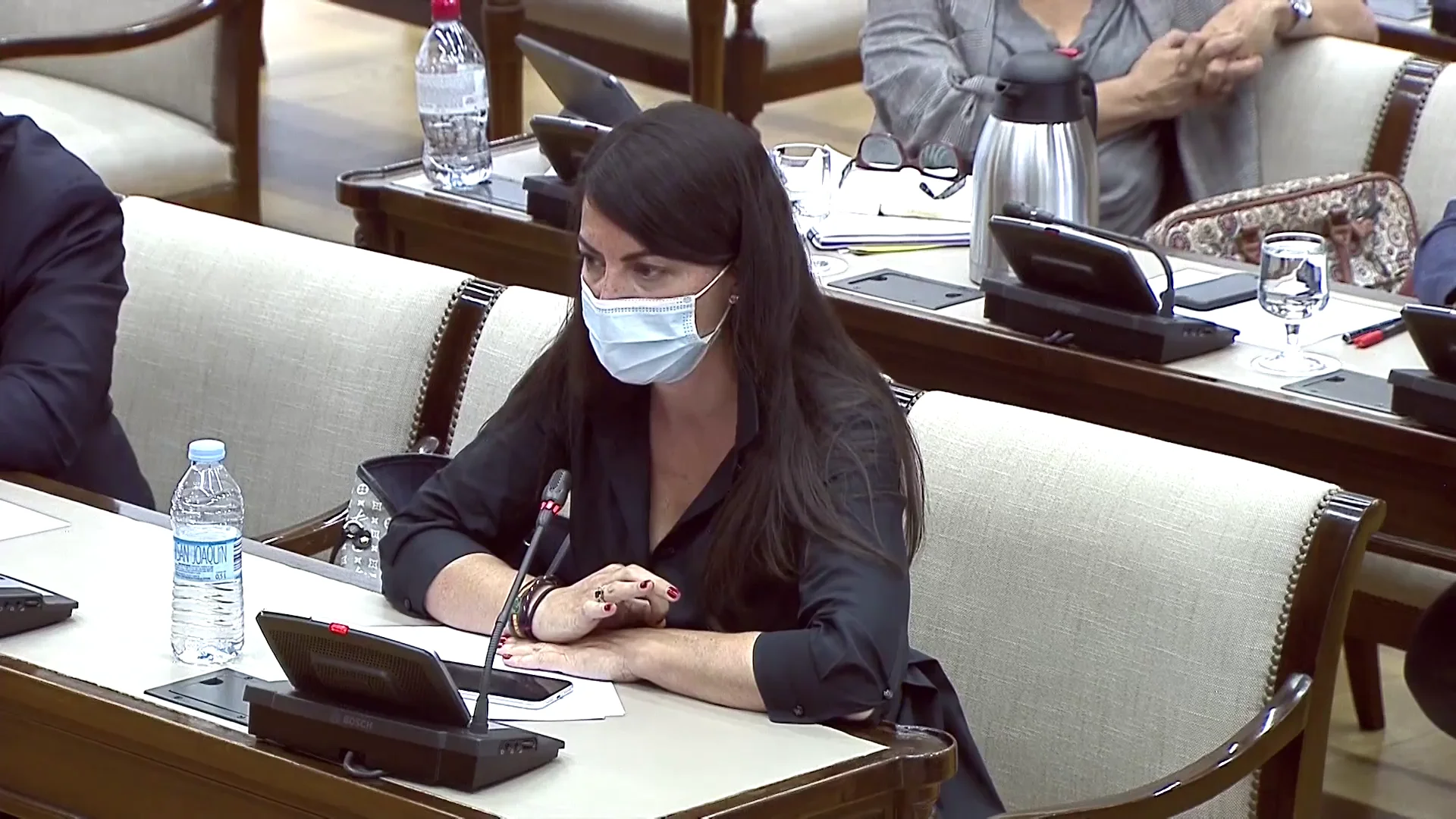 Macarena Olona denuncia amenazas de un diputado del PP en la comisión 'Kitchen' Macarena Olona denuncia amenazas de un diputado del PP en la comisión 'Kitchen'
