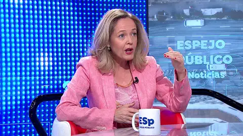 Nadia Calviño en Espejo Público Nadia Calviño en Espejo Público