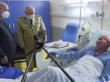 El presidente de Argelia visita en el hospital a Brahim Gali a su llegada a Argel procedente de España
