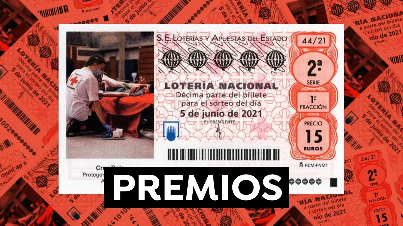  Premios del Sorteo Extraordinario de la Cruz Roja de Loter&iacute;a Nacional 2021