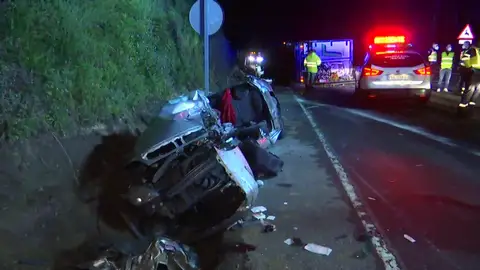 Accidente en Caldas de Reis Accidente en Caldas de Reis