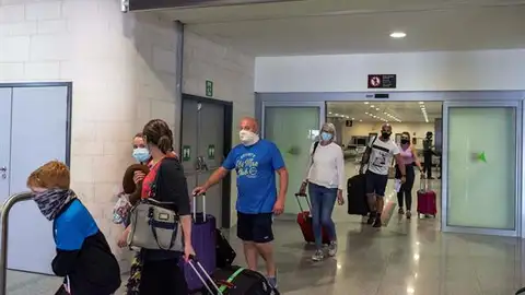 Imagen de archivo de turistas británicos Imagen de archivo de turistas británicos