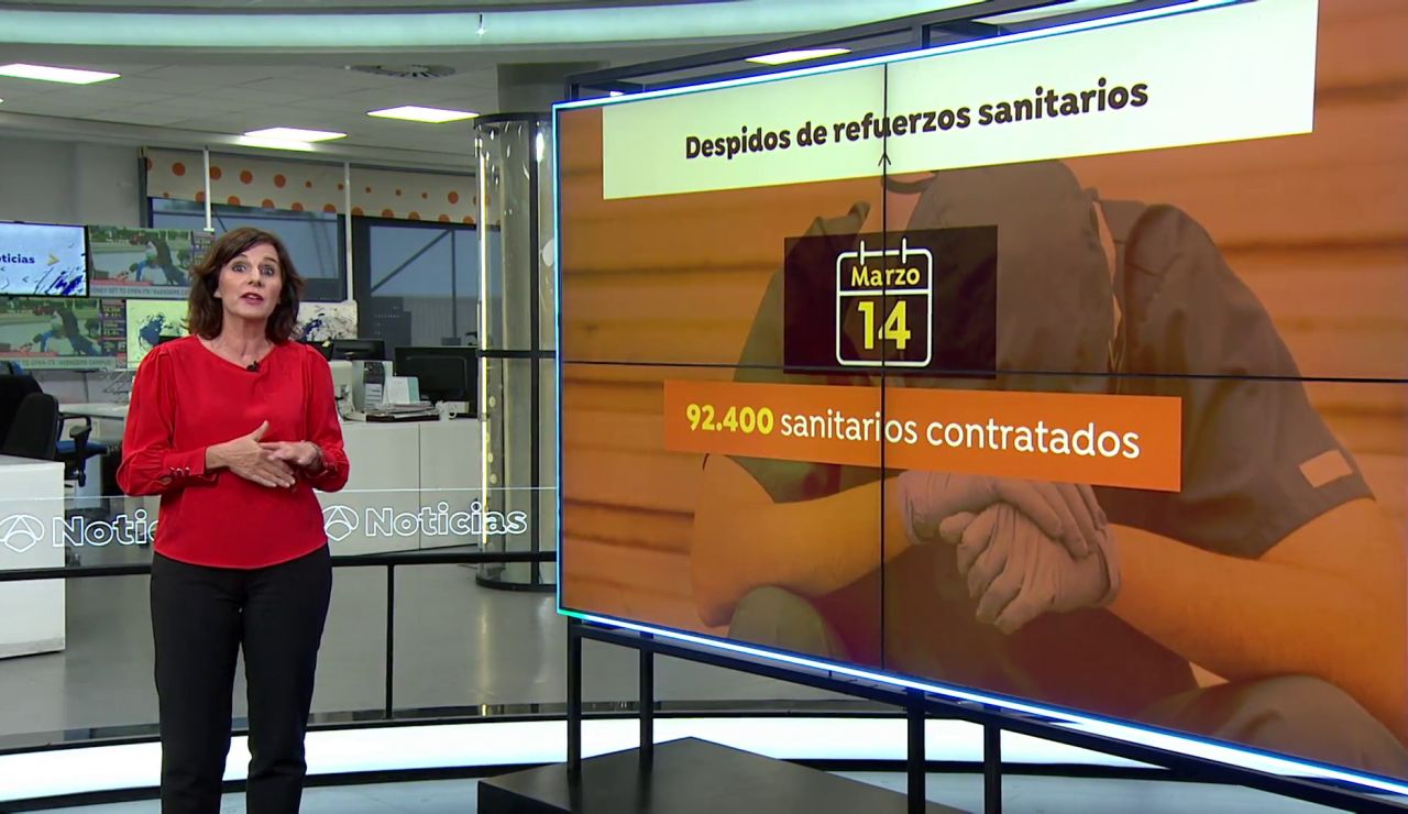 Casi un tercio de los sanitarios contratados como refuerzo por la pandemia en España ya han sido despedidos Casi un tercio de los sanitarios contratados como refuerzo por la pandemia en España ya han sido despedidos