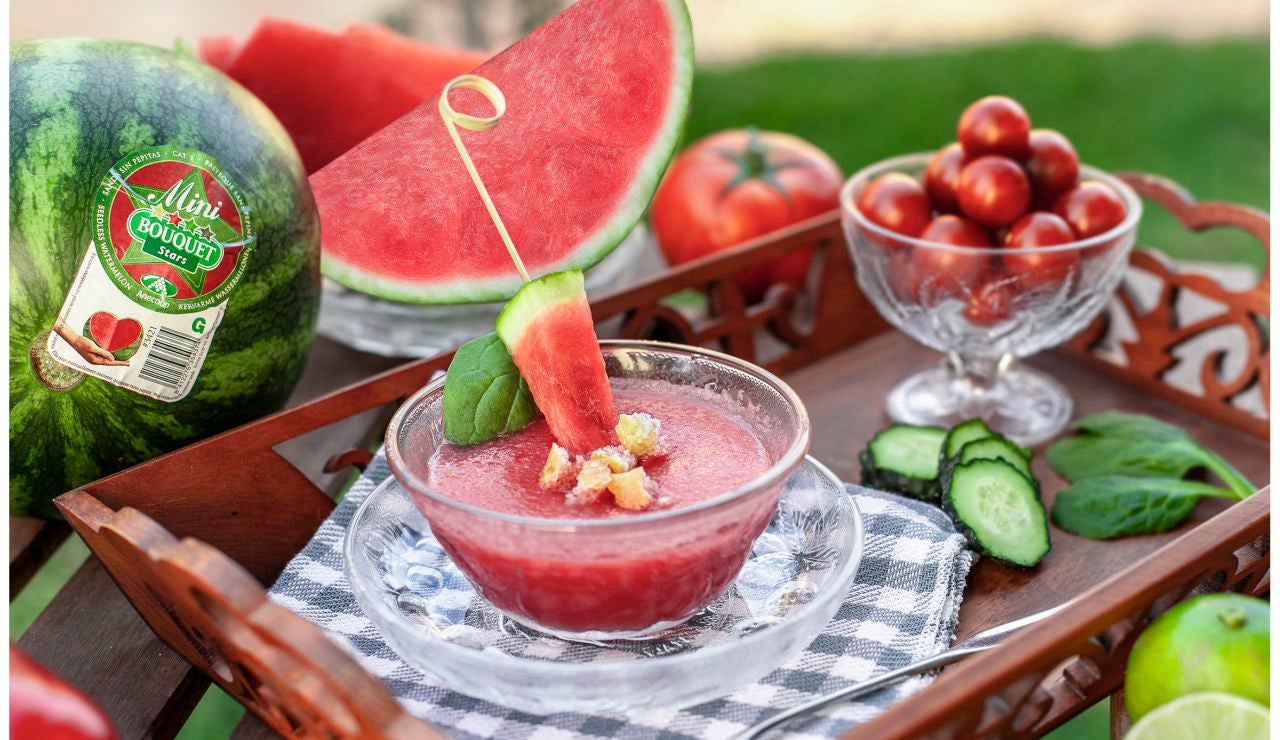 Gazpacho de Sand&iacute;a Bouquet, dale un toque especial al plato t&iacute;pico