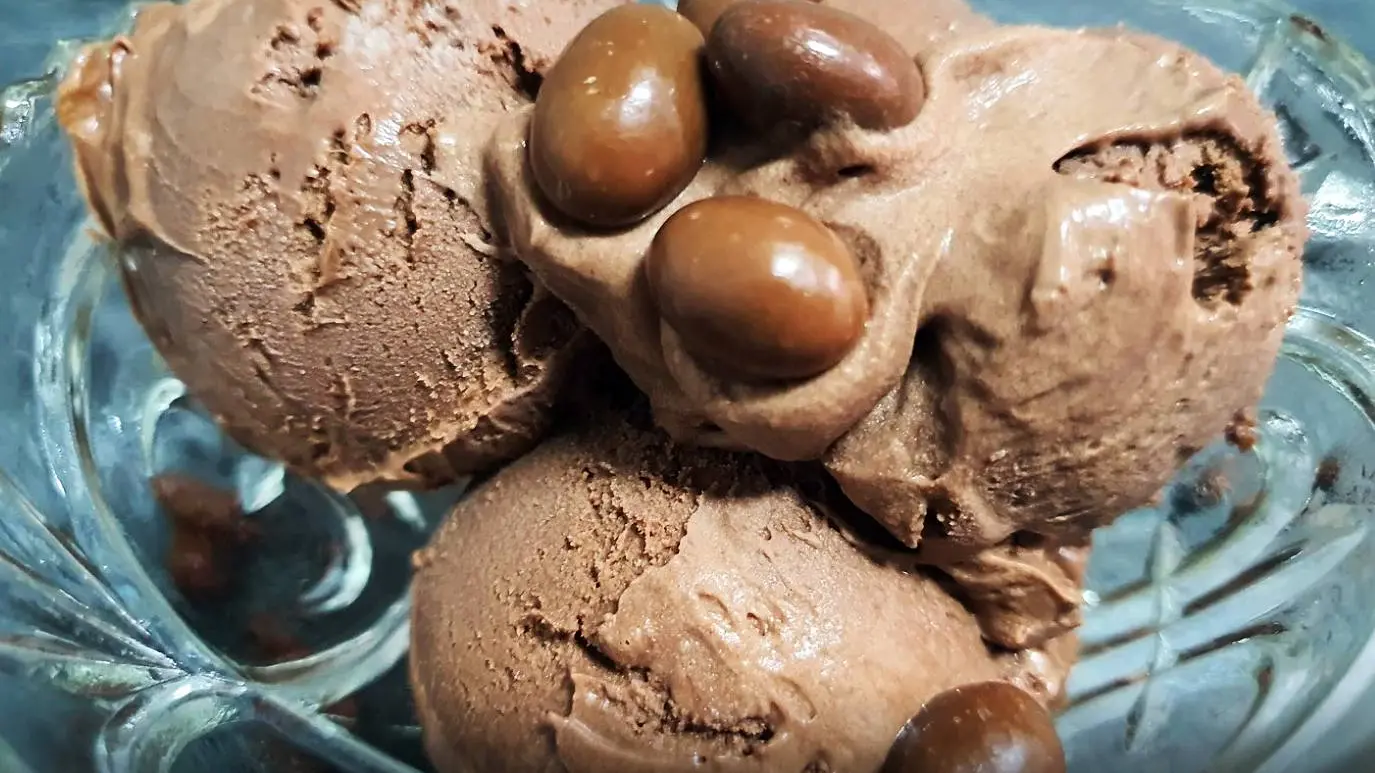 Helado de crema de cacao Helado de crema de cacao