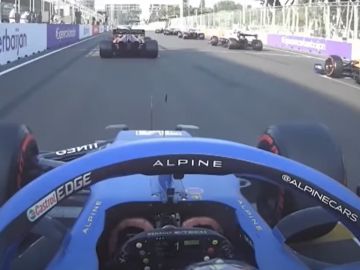 Fernando Alonso y su resalida en el GP de Azerbaiyán