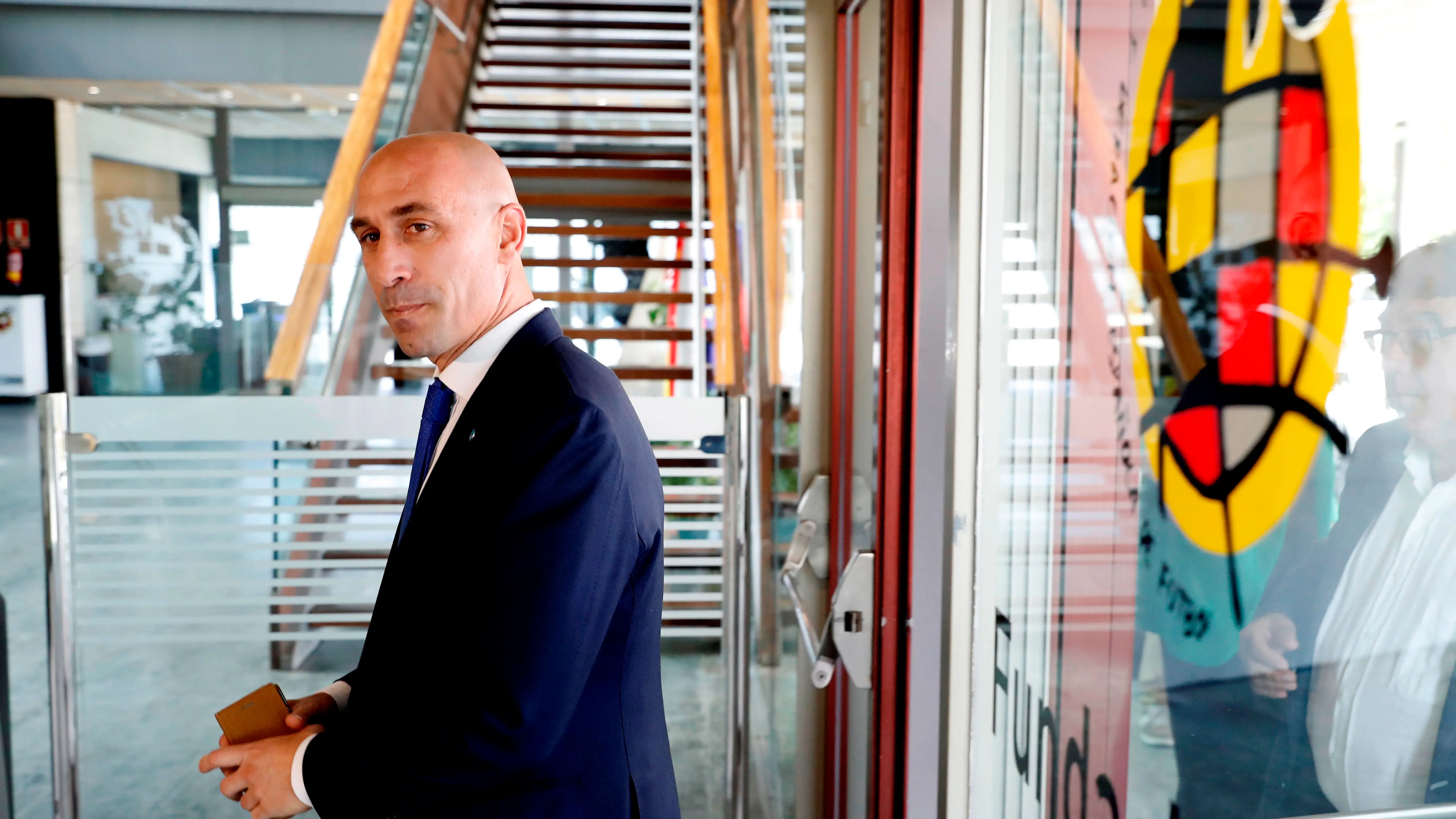 El presidente de la Real Federaci&oacute;n Espa&ntilde;ola de F&uacute;tbol (RFEF), Luis Rubiales