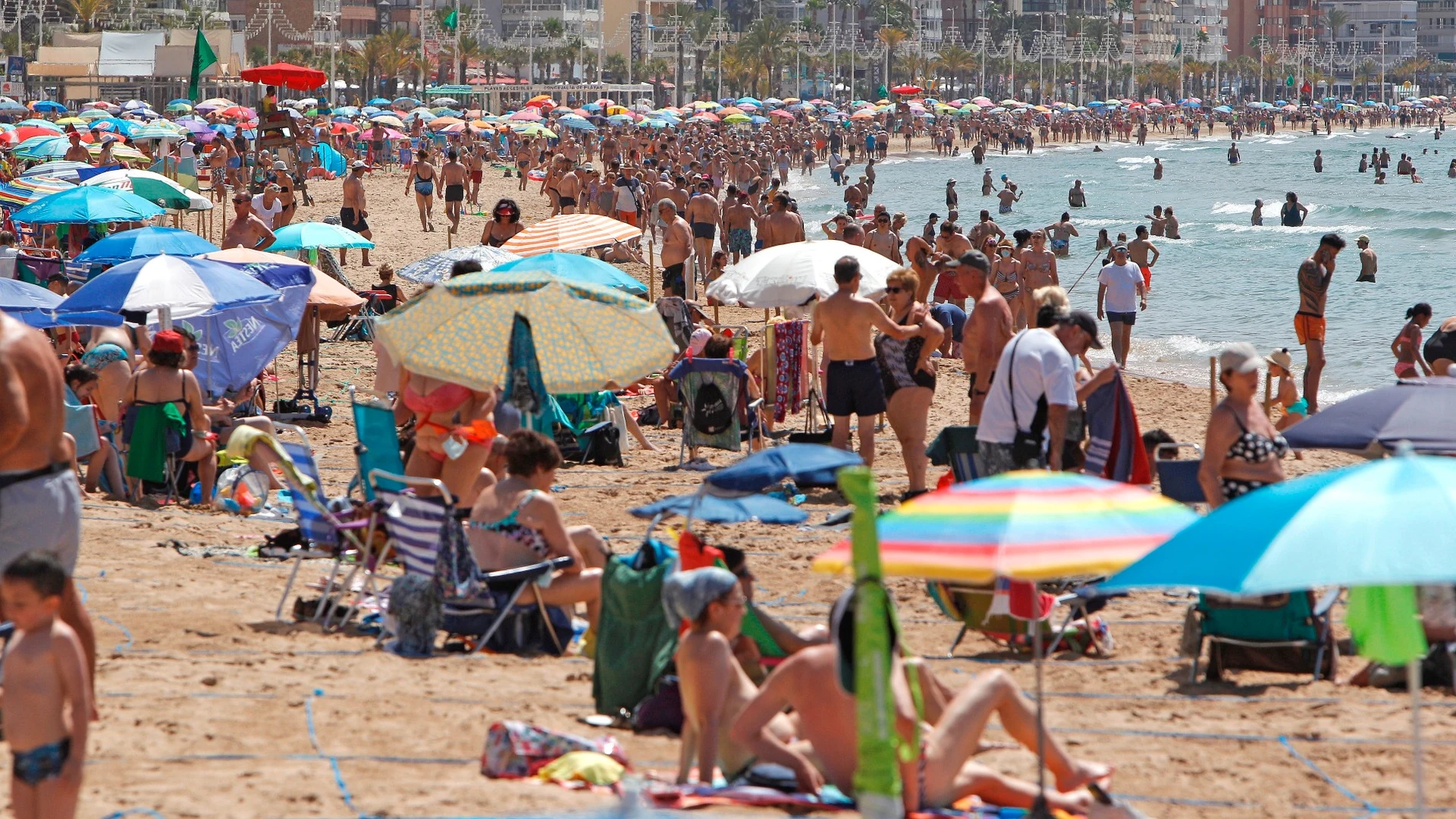 Imagen de archivo de playas en España