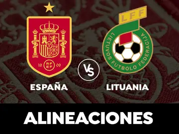 España - Lituania: Alineaciones del partido previo a la Eurocopa España - Lituania: Alineaciones del partido previo a la Eurocopa