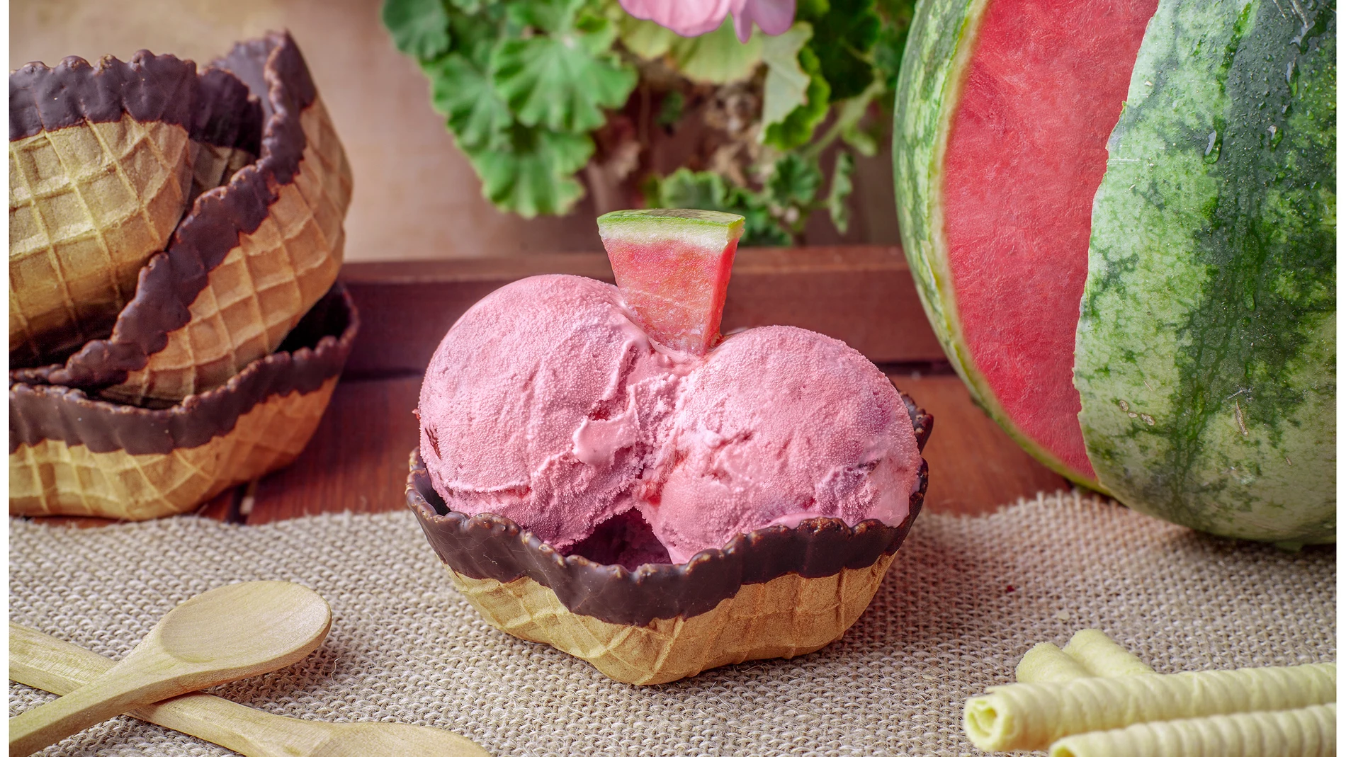 Helado de sandía Bouquet, disfruta del sabor del verano