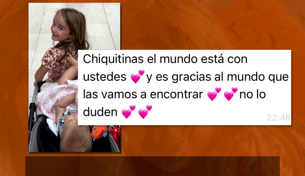 Nuevo mensaje de la madre de las niñas desparecidas en Tenerife: "Chiquitinas, las vamos a encontrar" Nuevo mensaje de la madre de las niñas desparecidas en Tenerife: "Chiquitinas, las vamos a encontrar"