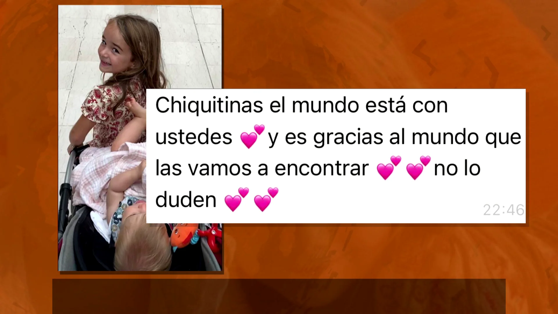 Nuevo mensaje de la madre de las niñas desparecidas en Tenerife: "Chiquitinas, las vamos a encontrar" Nuevo mensaje de la madre de las niñas desparecidas en Tenerife: "Chiquitinas, las vamos a encontrar"