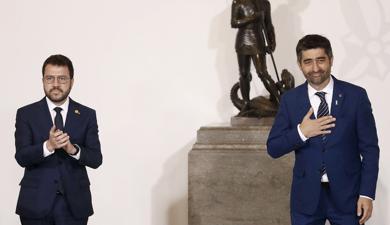 Pere Aragonès y Jordi Puigneró Pere Aragonès y Jordi Puigneró