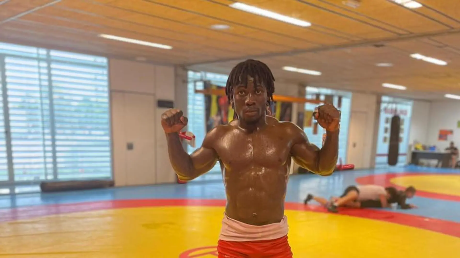 Alassane, de ser rescatado en el mar a proclamarse campeón de España de lucha libre olímpica