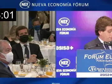 Martínez-Almeida se burla del encuentro entre Sánchez y Biden guardando medio minuto de silencio Martínez-Almeida se burla del encuentro entre Sánchez y Biden guardando medio minuto de silencio