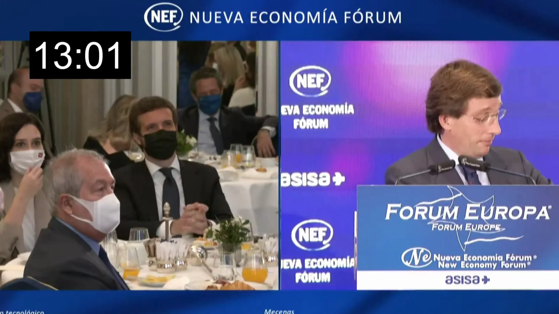 Mart&iacute;nez-Almeida se burla del encuentro entre S&aacute;nchez y Biden guardando medio minuto de silencio