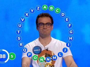 Pablo se resarce de su atípico comienzo con 18 aciertos seguidos en un rosco inédito Pablo se resarce de su atípico comienzo con 18 aciertos seguidos en un rosco inédito