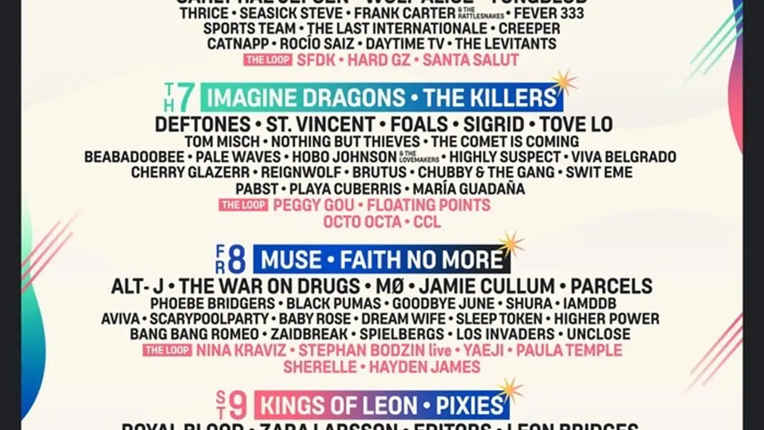 Metallica, The Killers e Imagine Dragons, en el cartel de festival Mad Cool de Madrid en 2022 Metallica, The Killers e Imagine Dragons, en el cartel de festival Mad Cool de Madrid en 2022